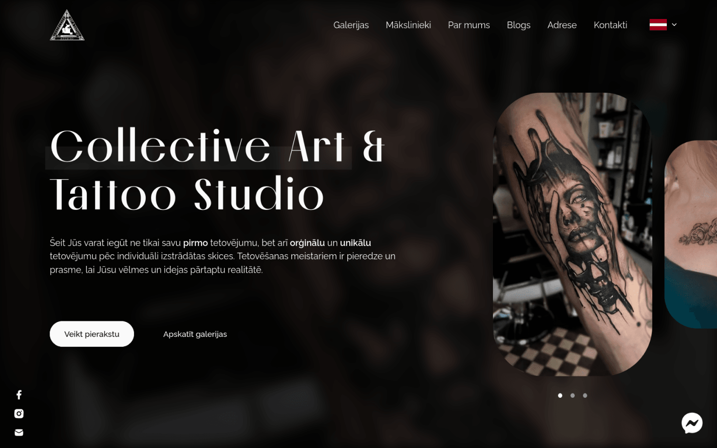 Preview of Collective Art & Tattoo Studio project